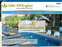 Tablet Screenshot of goldenhillbungalows.com